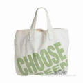 Canvas Shopping Bag, Various Designs/Materials/Sizes are Available, Customized Logos are Welcome